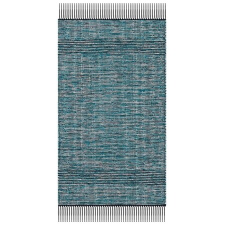 Safavieh 6 x 6 ft. Montauk Contemporary Square Rug, Turquoise & Black MTK620K-6SQ